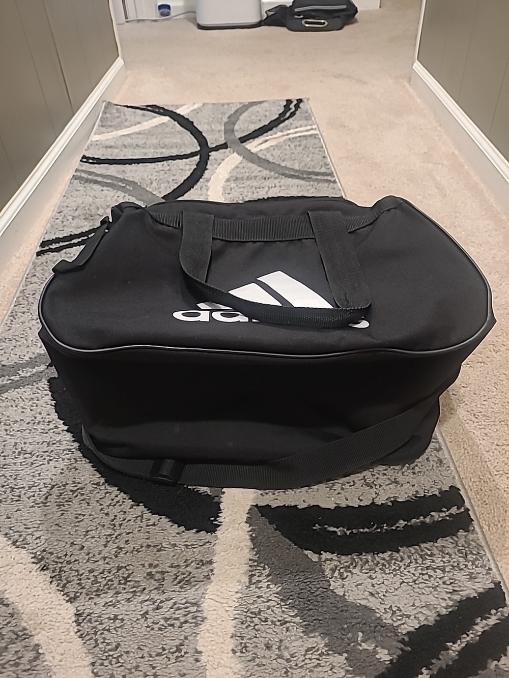 adidas Black Men's Duffel Bag - Classic Sports Tote